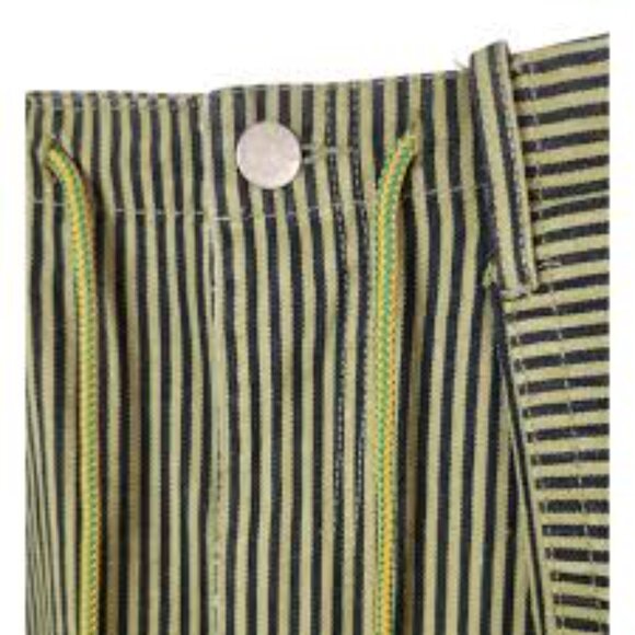 NWT Jaded Gypsy Olivia Gypsy Striped Shorts Harem Drop Crotch Boho Green $148 - Picture 5 of 5